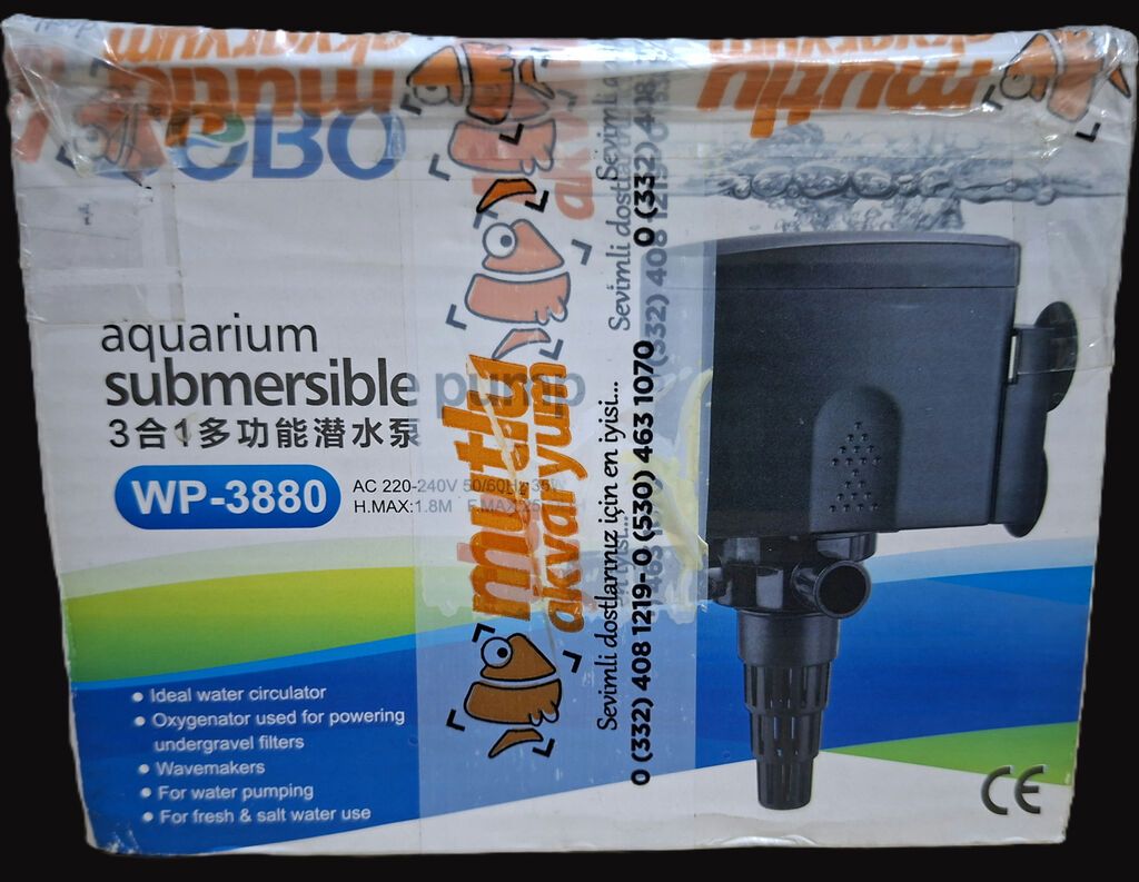Yeni Sobo WP-3880 top-filter (şəlalə tipli) satılır. Qutu içindədir
