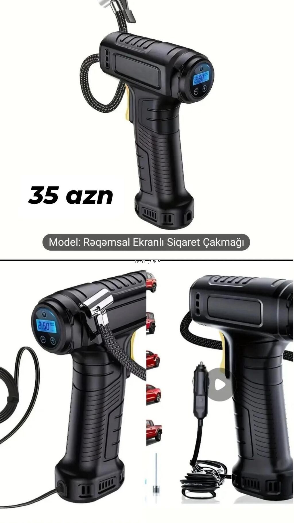 Təkər hava nasosu satıram, təzədir pakofkadadir çatdırılma mümkündür - şəkil 3