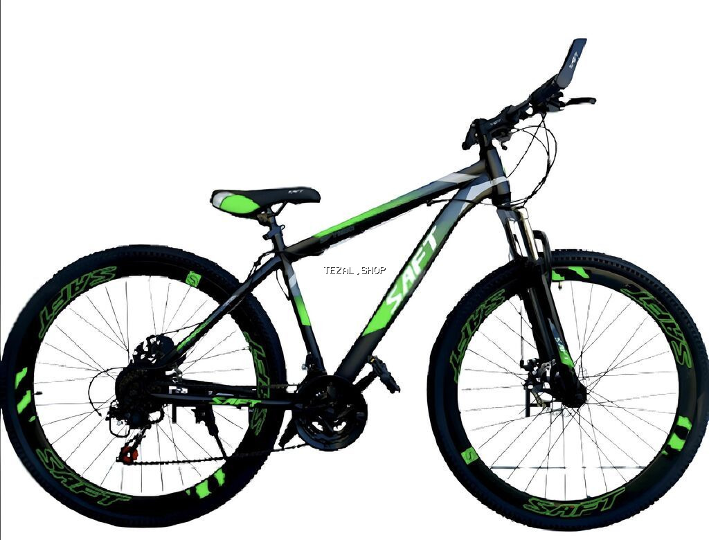 Saft SFT900 29×29 velosiped. Ön təkər yeyilib. Bəzi yerində rənglər