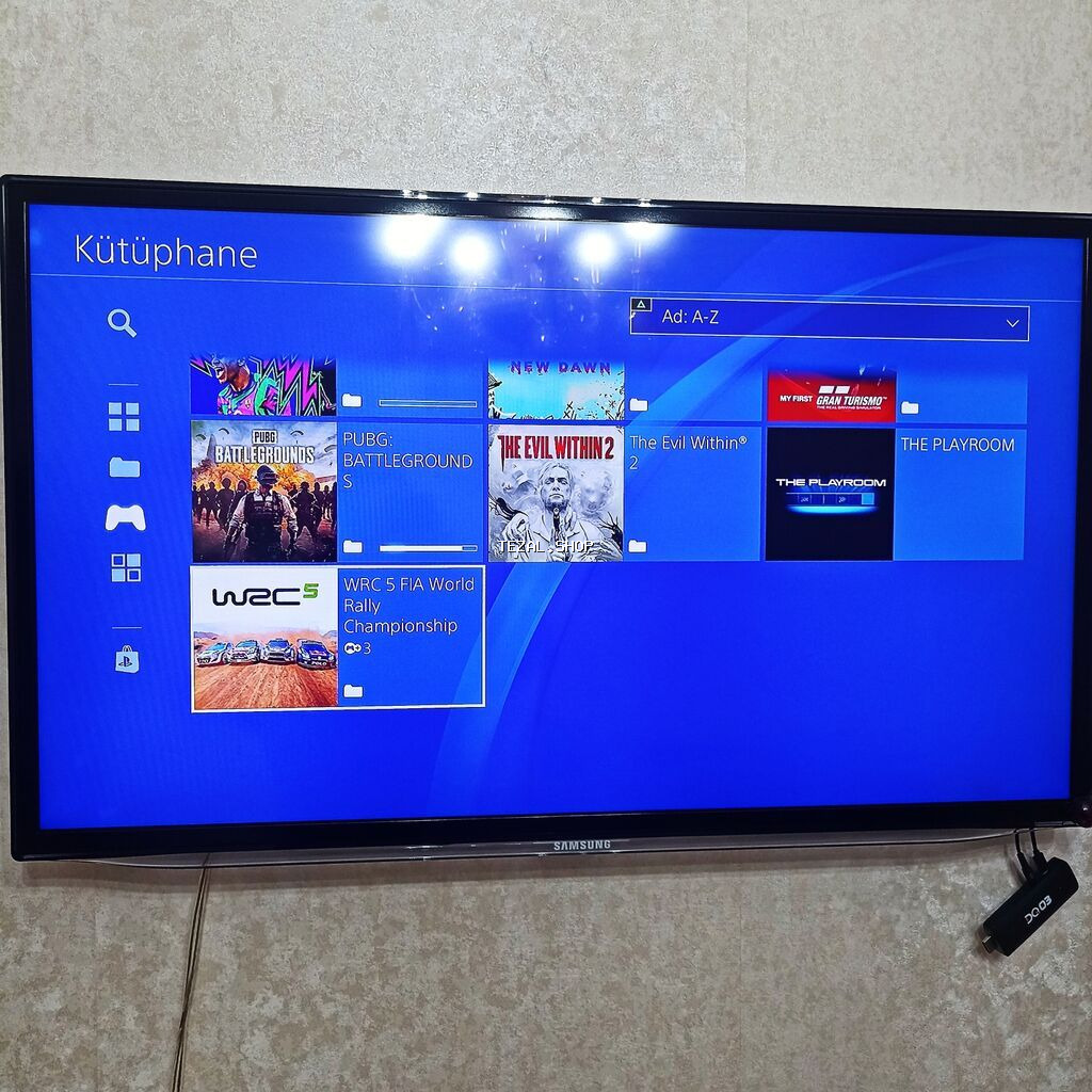 Playstation 4 slim (1 tb) ideal veziyetdedi qutusuna geder senedlerine - şəkil 5