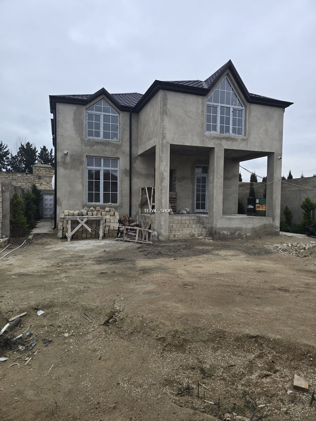 5 otaqlı, 240 kv. m, Kredit yoxdur, Təmirsiz - şəkil 4