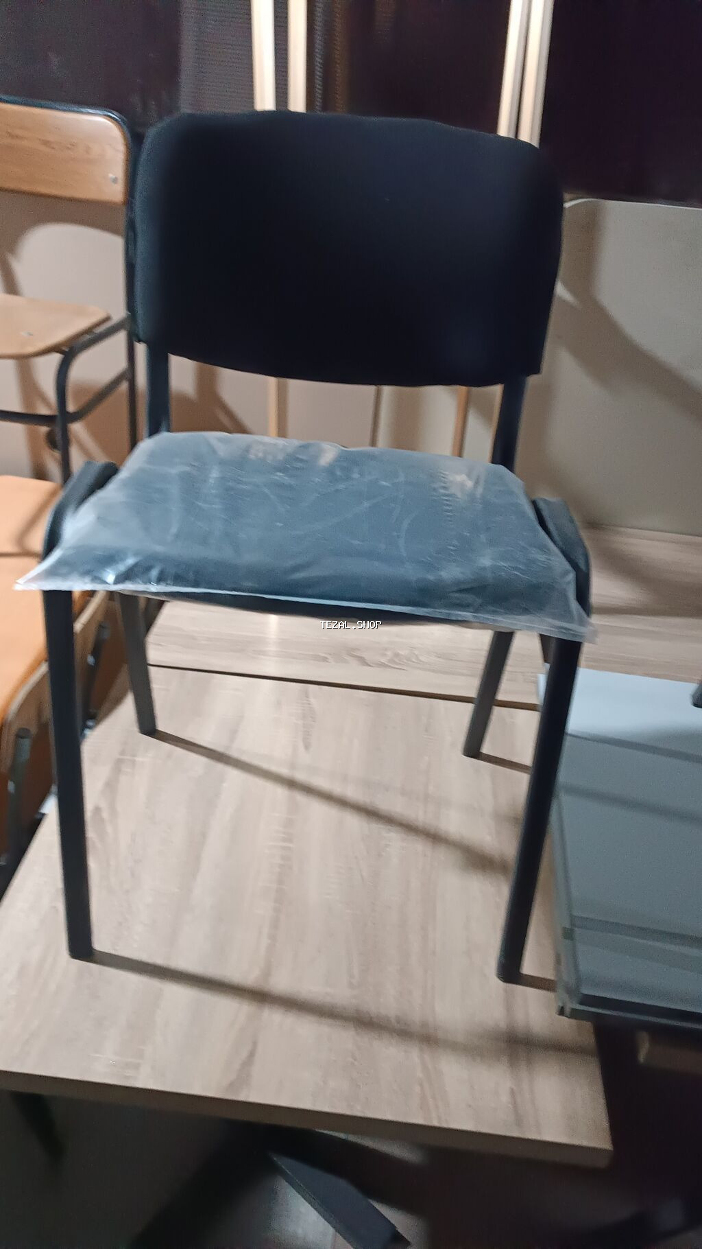 Qonaq otağı üçün, Qatlanmayan, rəng - Qara Stul - şəkil 2