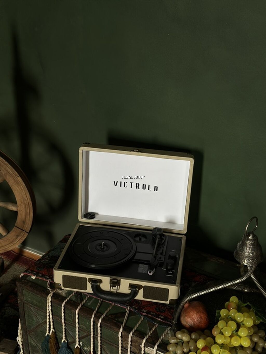 Vinil patefonlar –masaüstü modellər Məhsul təsviri: - Retro üslublu - şəkil 2