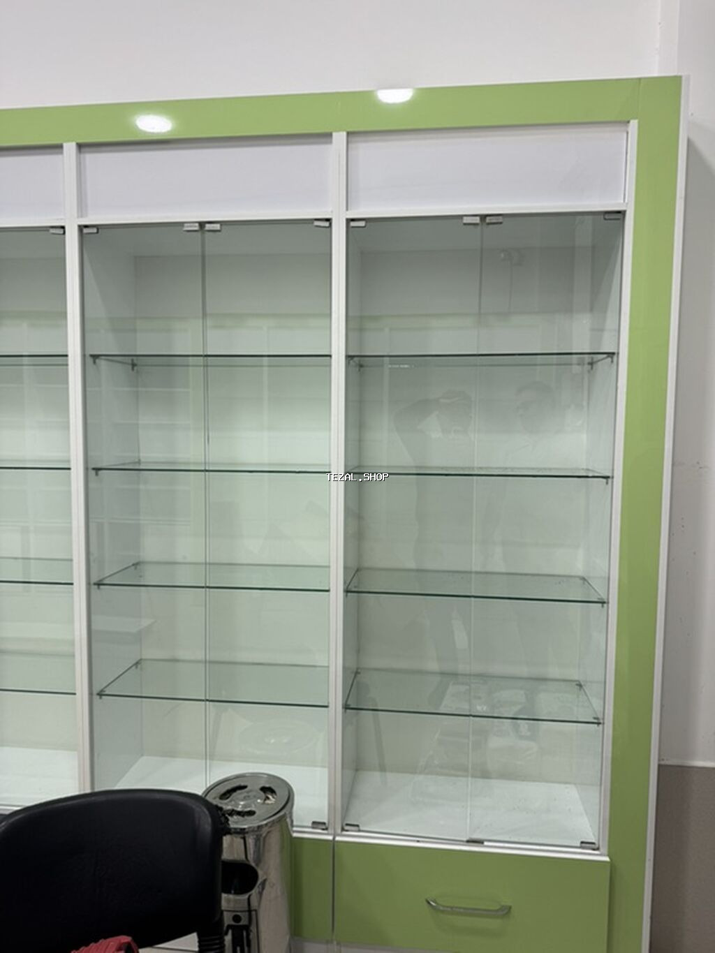 Aptek üçün tam vitrin və mebel dəsti Tərkib: - Ön kassaya uyğun - şəkil 3