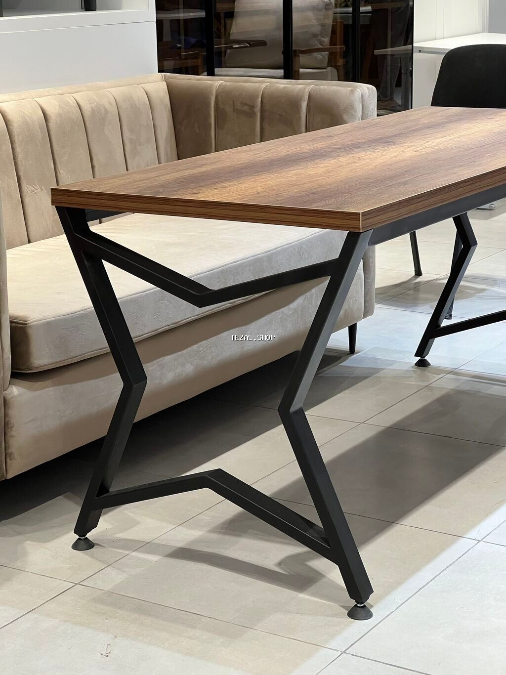 Qonaq masası, Yeni, Açılmayan, Metal, Dördbucaq masa - şəkil 3