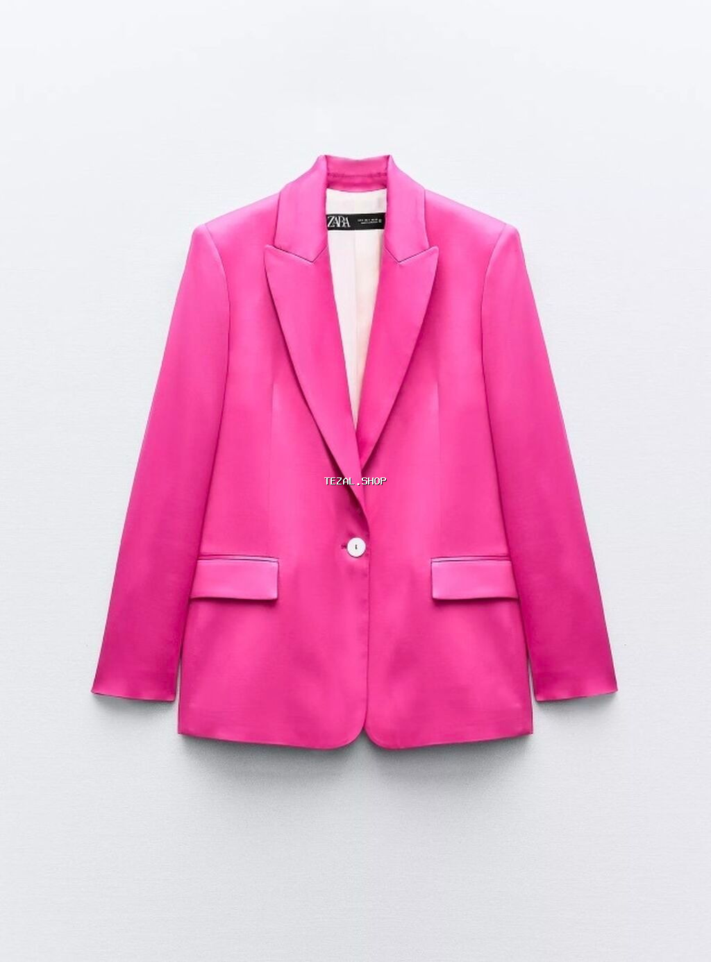 Məhsul: Qadın kostyum dəsti ZARA - Rəng: Parlaq fuksi/çəhrayı - Üst