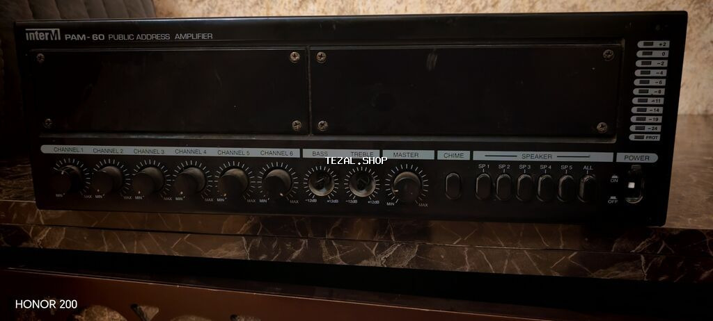 Inter-M PAM-60 Public Address gücləndirici Xüsusiyyətlər: - Güc - şəkil 3