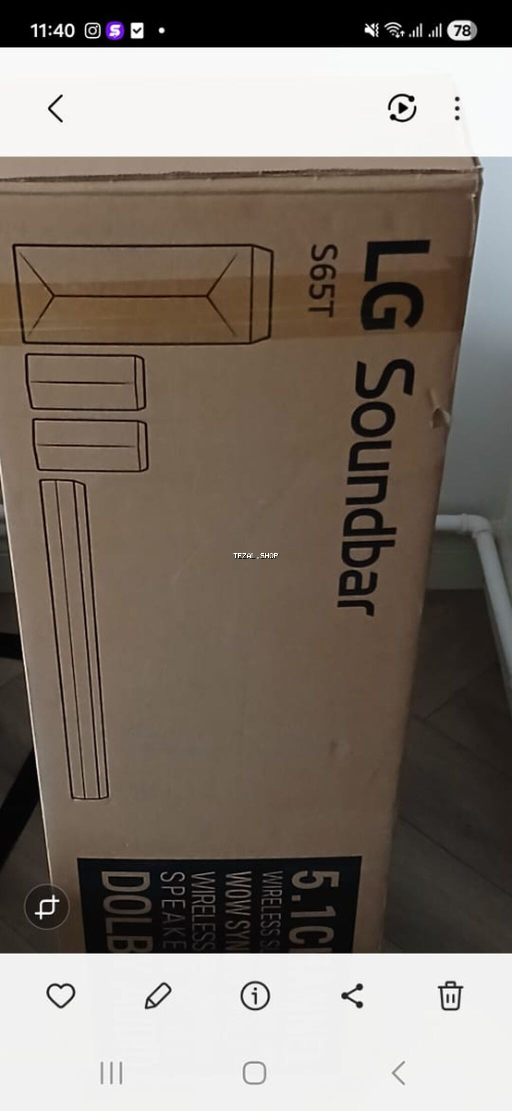 Yeni LG Kolonka, Növ - Ev kinoteatrı üçün, rəng - Qara