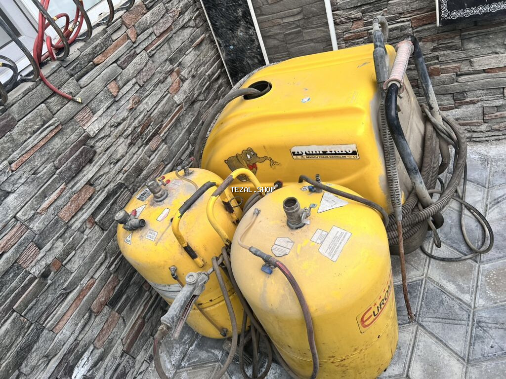 Sənaye səviyyəli qum püskürtmə (sandblasting) avadanlığı komplekti -