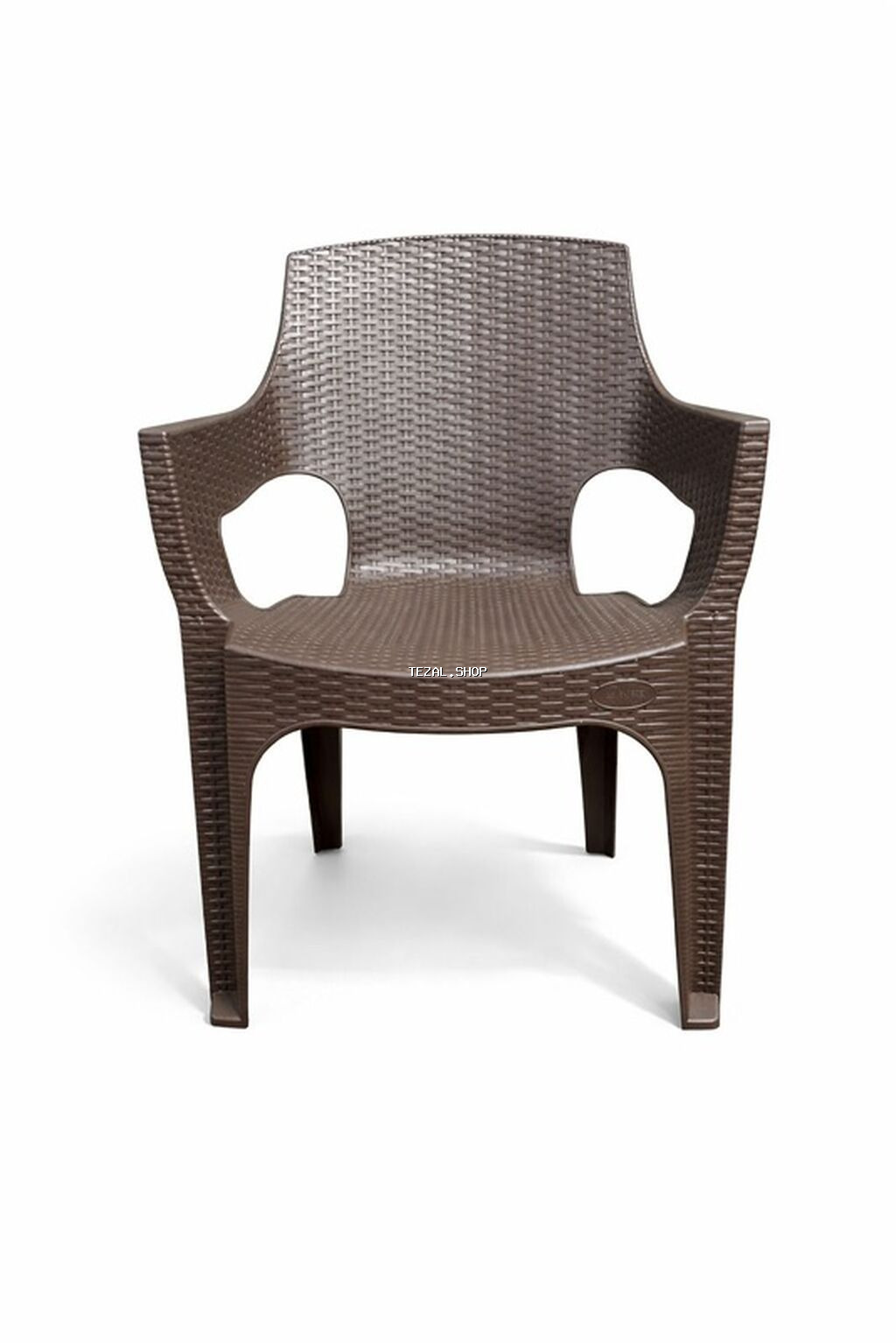 Titanik Rattan naxışlı plastik kreslo – açıq və qapalı məkanlar üçün