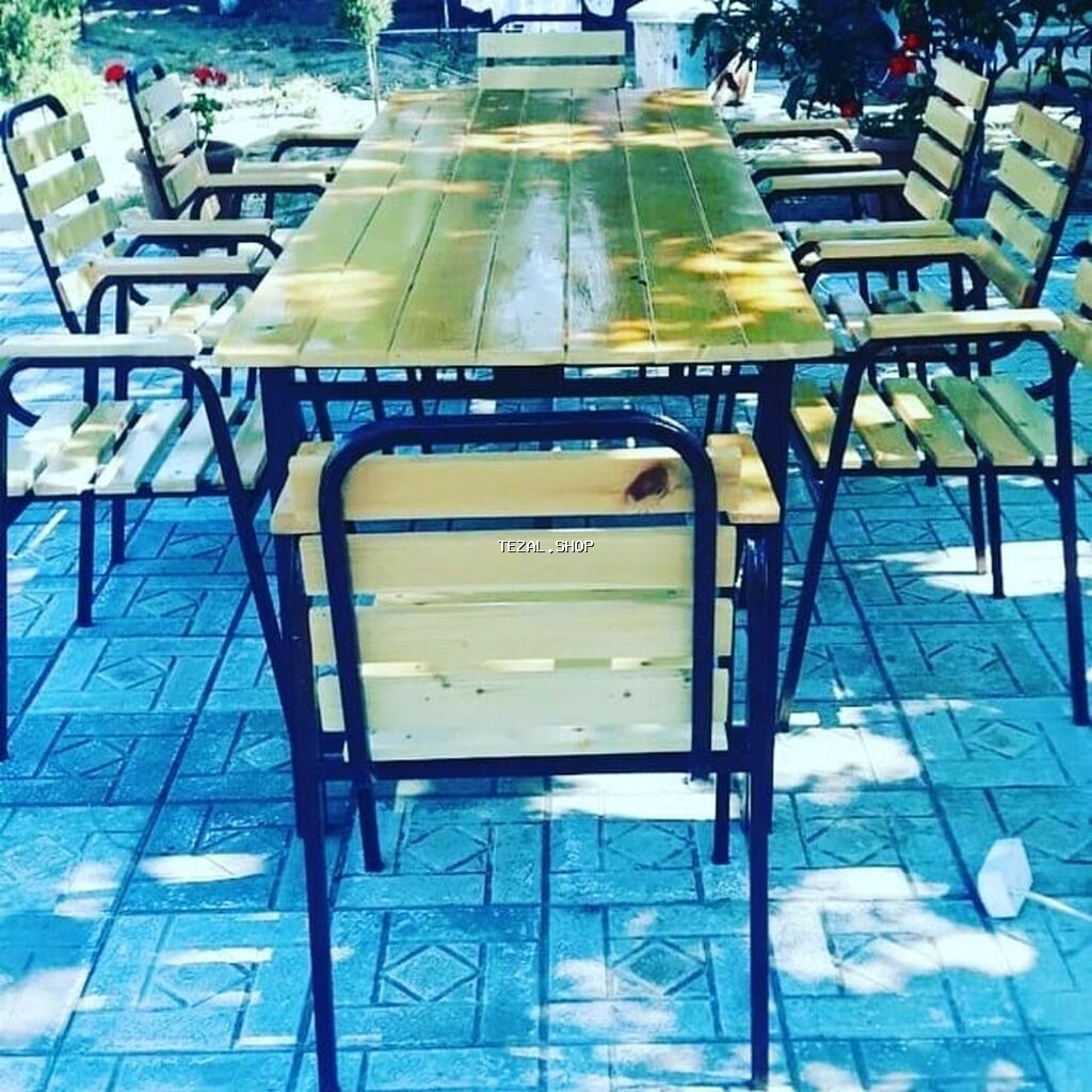 Yeni, Dördbucaq masa, Açılmayan, Stullar ilə, Taxta, Azərbaycan - şəkil 3