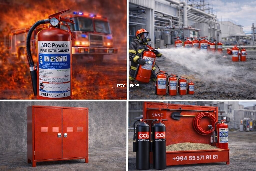 Yanğın söndürən balon. Satış və dolum şirkətimiz tərəfindən həyata