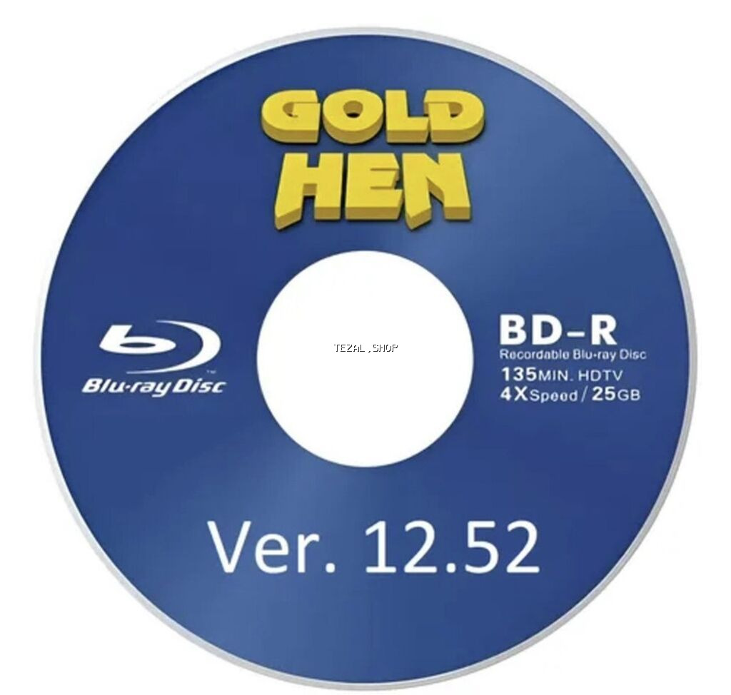 Məhsul: Blu-ray BD‑R disk — GOLD HEN Ver. 9.00 12.52 kimi olan