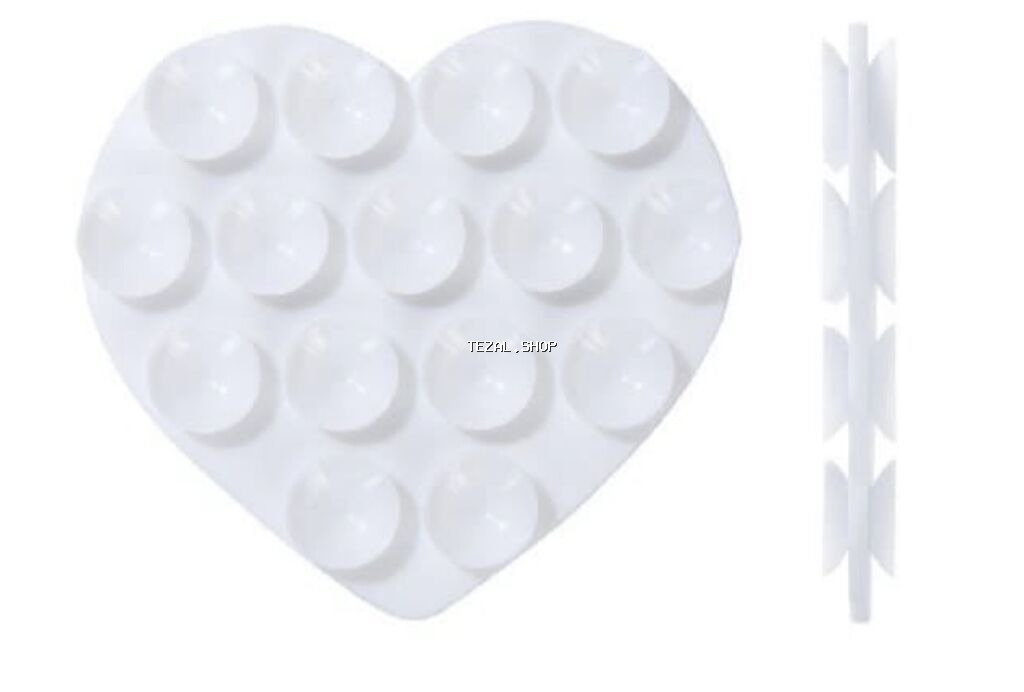 Ürün: Ürək formalı silikon divar/şüşə vantuz paneli - Material