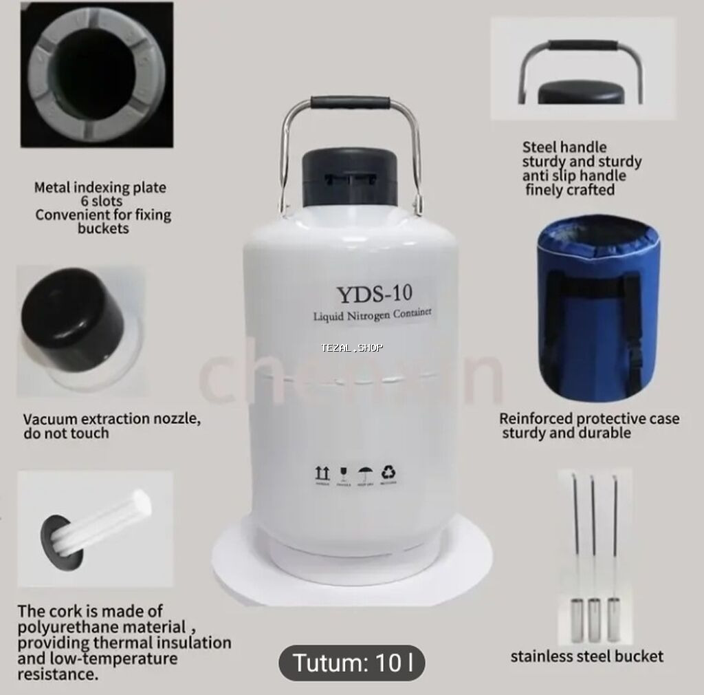 Süni Mayalanma üçün Azot balonu 10L yenidir