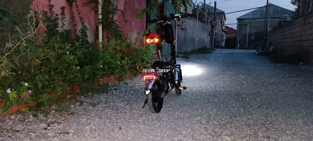 Qatlanan elektrik velosipedi - Kompakt qatlanan dizayn: şəhərdaxili - şəkil 3