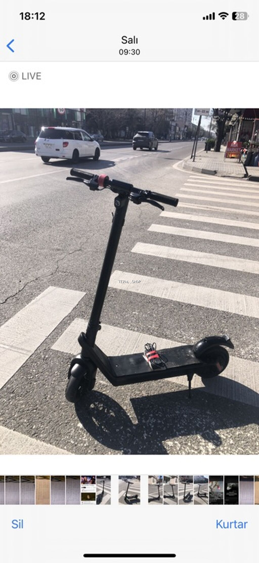 Elektrik skuter – qara rəng, yığcam və şəhər üçün ideal - şəkil 2