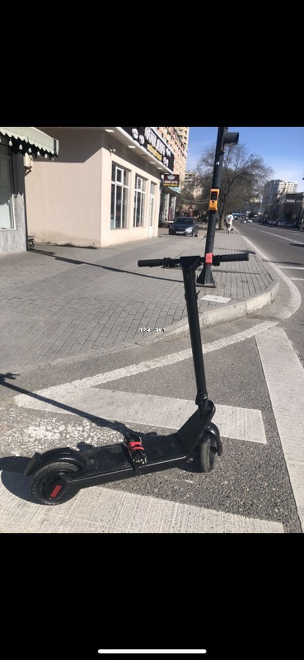 Elektrik skuter – qara rəng, yığcam və şəhər üçün ideal - şəkil 5