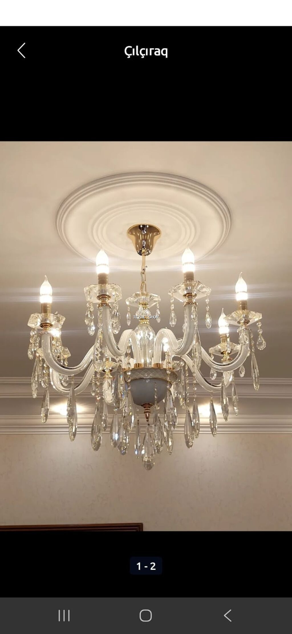 Çılçıraq Çexiya temiz billurdu .2ay asılıb tezedi baha alınıb