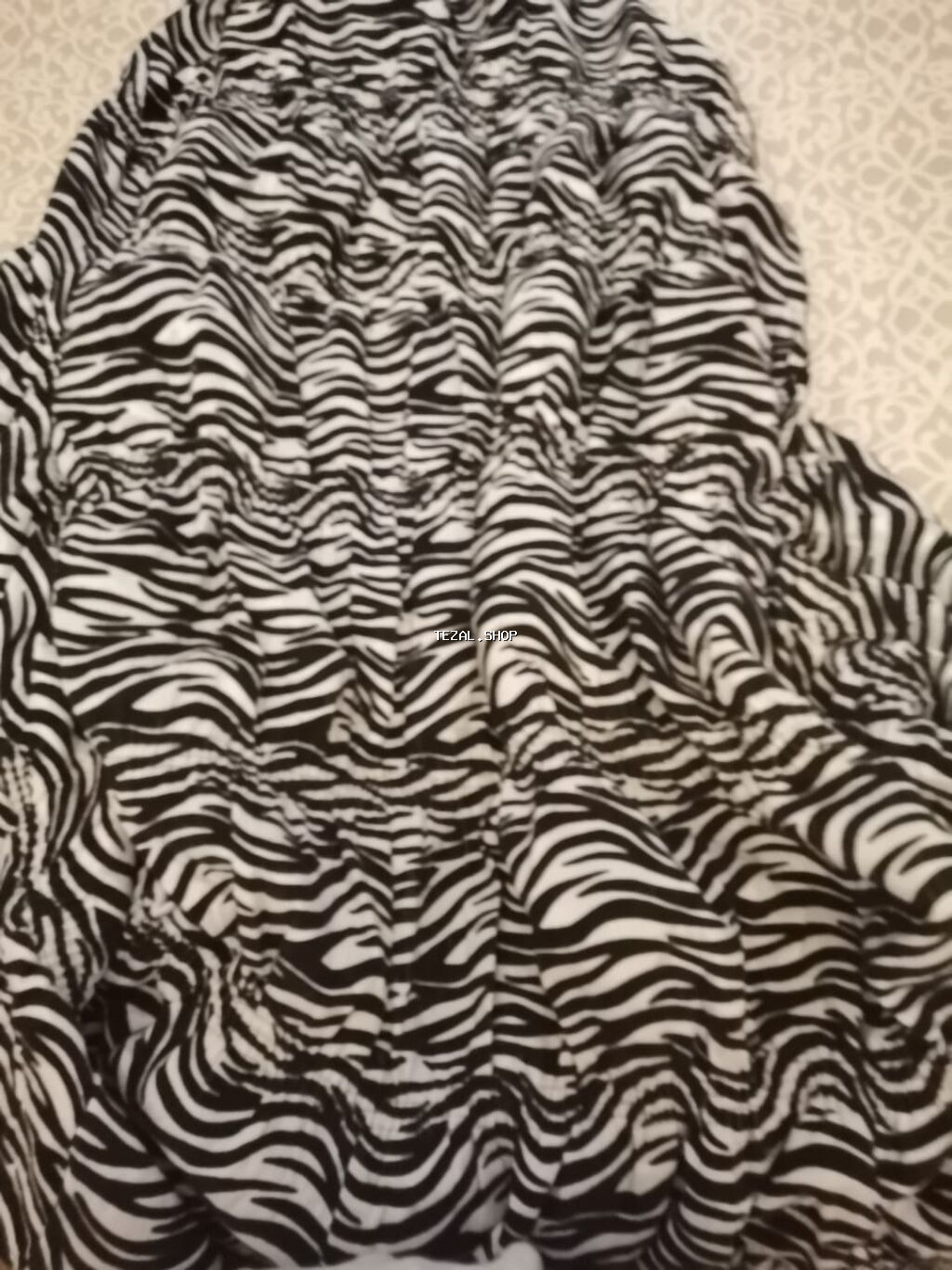 Divan və iki kreslo üstü örtük çexol. Türkiyə istehsalı. Zebra printi - şəkil 4