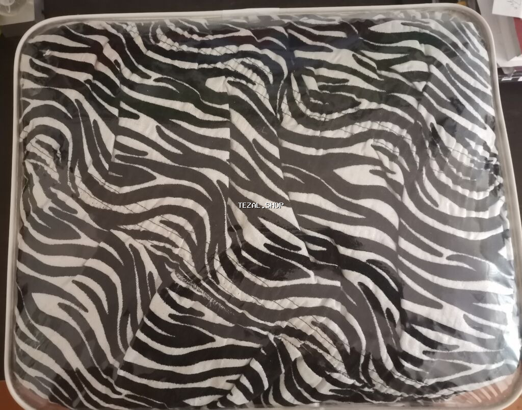 Divan və iki kreslo üstü örtük çexol. Türkiyə istehsalı. Zebra printi - şəkil 5