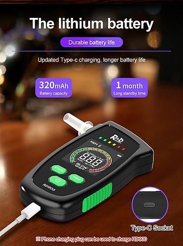 Alkotester Model: R&amp;D RD900 Spirt detektoru. Peşəkar rəqəmsal - şəkil 5