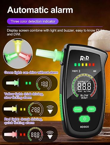 Alkotester Model: R&amp;D RD900 Spirt detektoru. Peşəkar rəqəmsal - şəkil 4