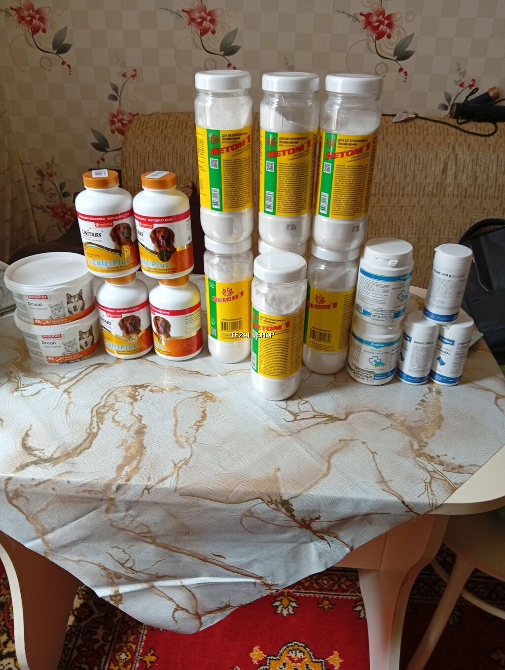 Heyvanlar üçün vitamin və əlavələr dəsti Məhsul təsviri: - İtlər və