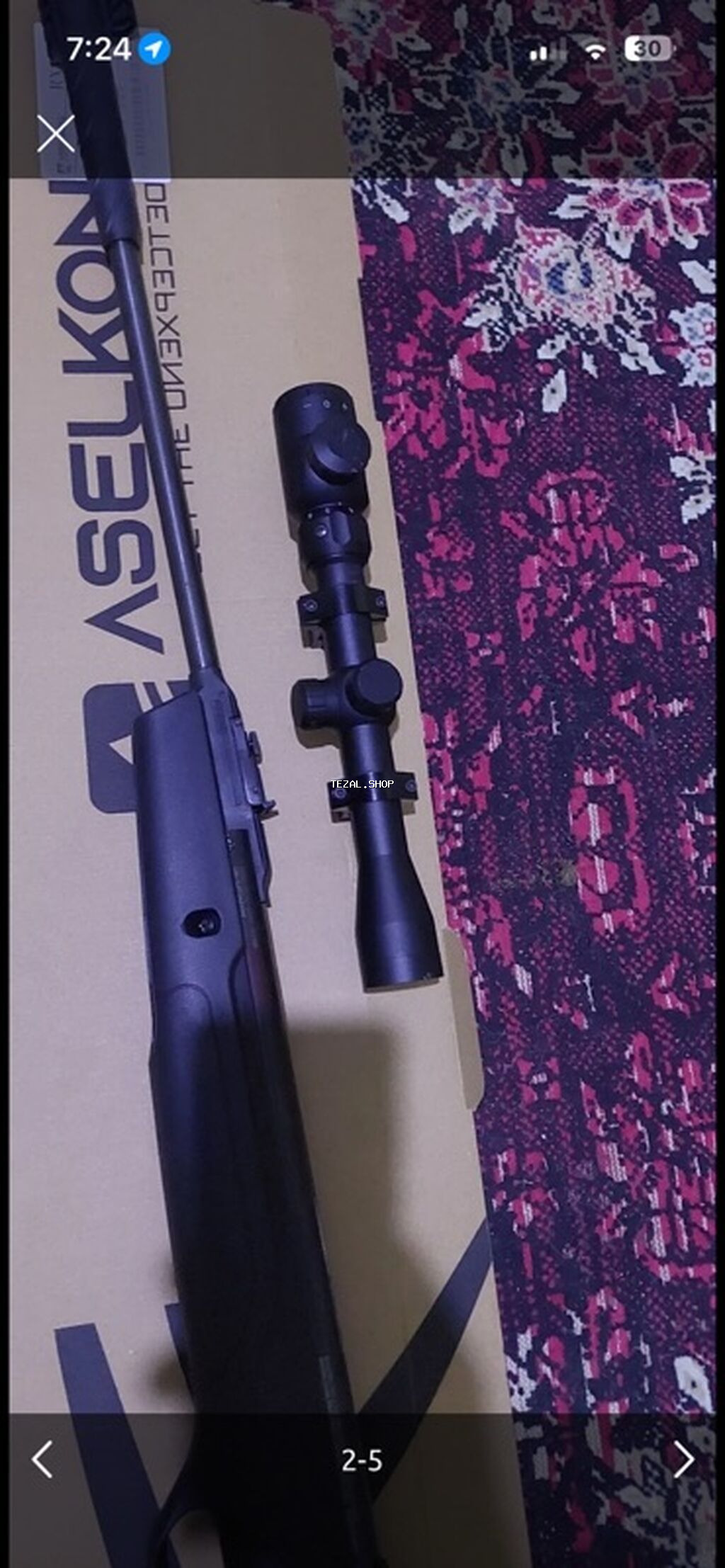 Hava tüfəngi və optik nişangah dəsti - Model: Aselkon hava tüfəngi - şəkil 4