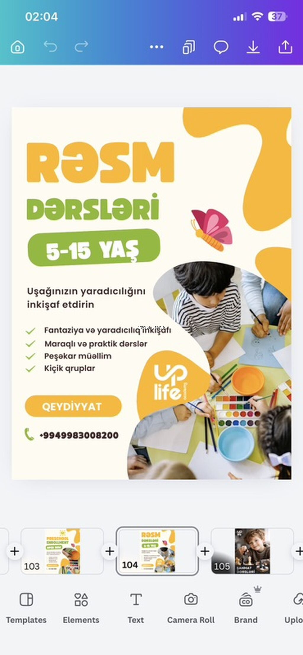 🎨 Uşağınız rəsm çəkməyi sevir? Bu bacarığı inkişaf etdirməyin