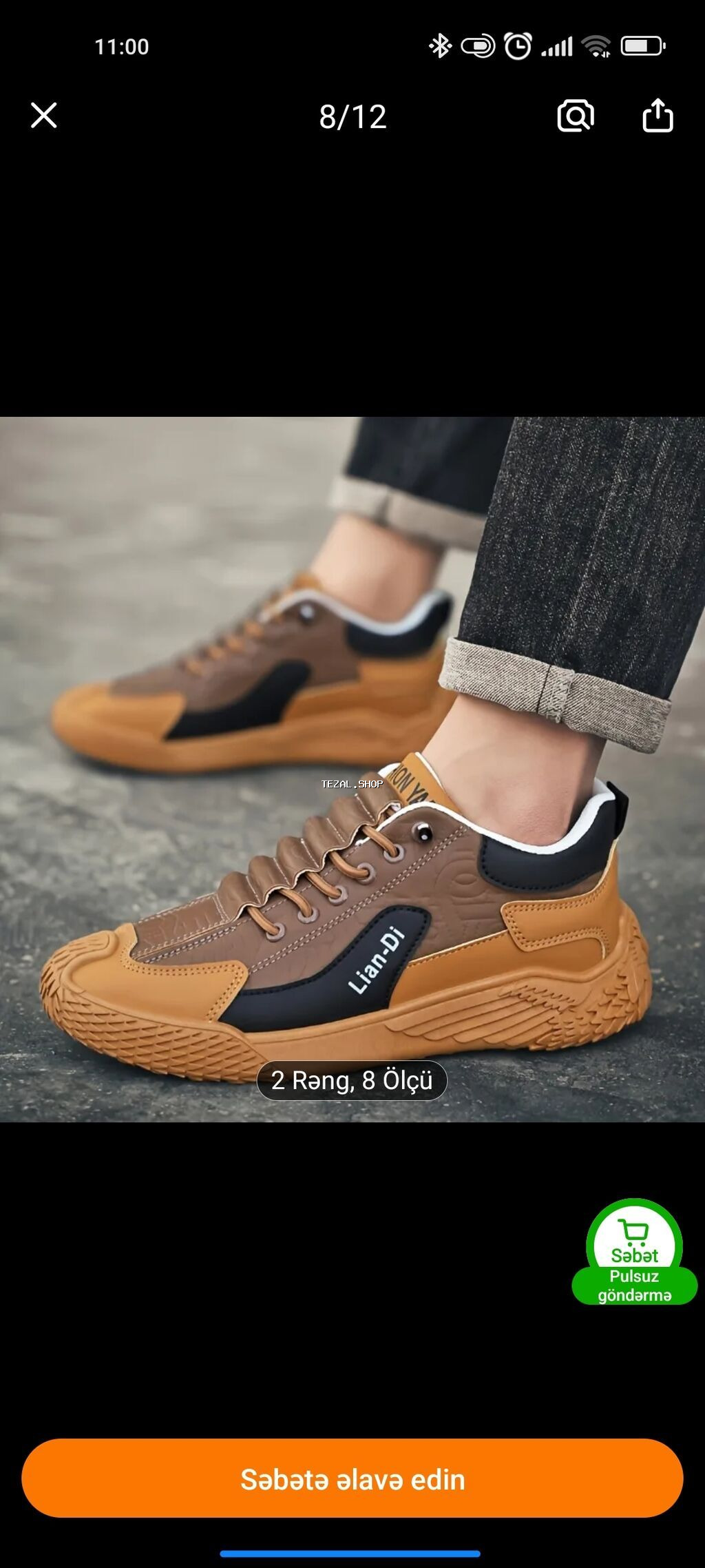 Kişi krossovkası – Lian-Di brendi - Dizayn: şık streetwear üslubunda - şəkil 2