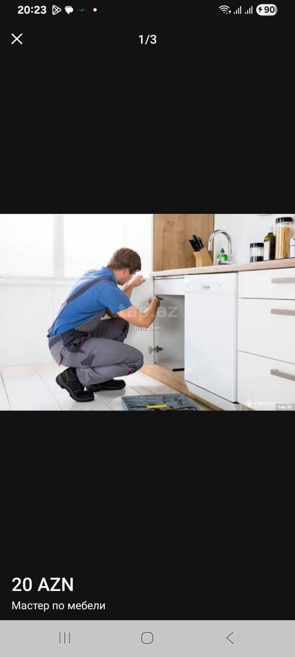 Mebel ustası xidməti – 20 AZN Peşəkar mebel montajı və təmiri: -
