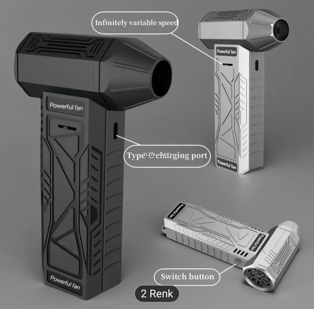Daşına bilən, şarjlı, soyuducu funksiyalı turbo fan – hava üfürən - şəkil 2