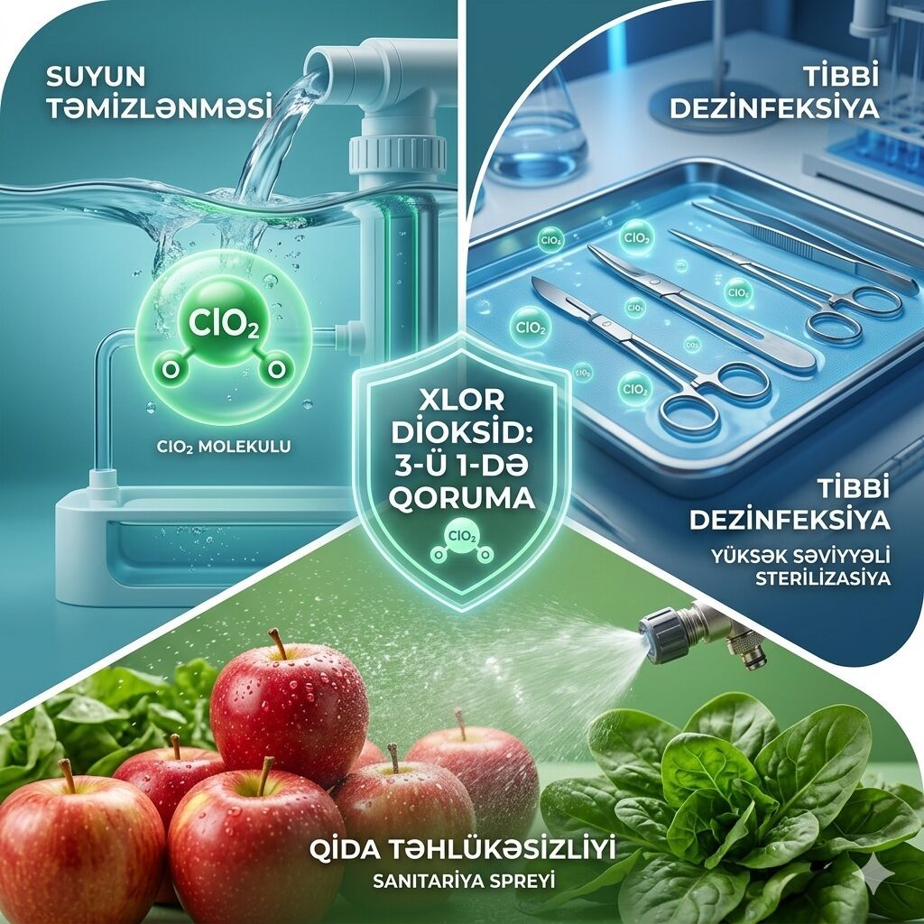 Xlor Dioksid: Görünməz Qoruyucunuzun 3 Əsas Gücü! 🛡️ ​Gündəlik