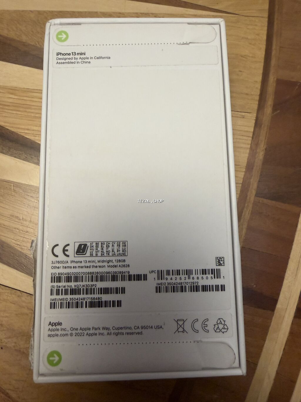 IPhone 13 mini, 128 GB, Qara, Simsiz şarj, Face ID, Sənədlərlə - şəkil 2