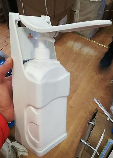 Əl ilə basmalı on oflu qapaqlı maye qabı spirt dezinfeksiya üçün - şəkil 4