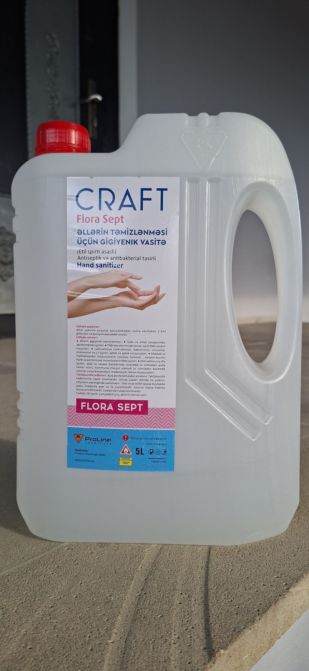 CRAFT Flora Sept – Əllərin təmizlənməsi üçün gigiyenik etil spirt