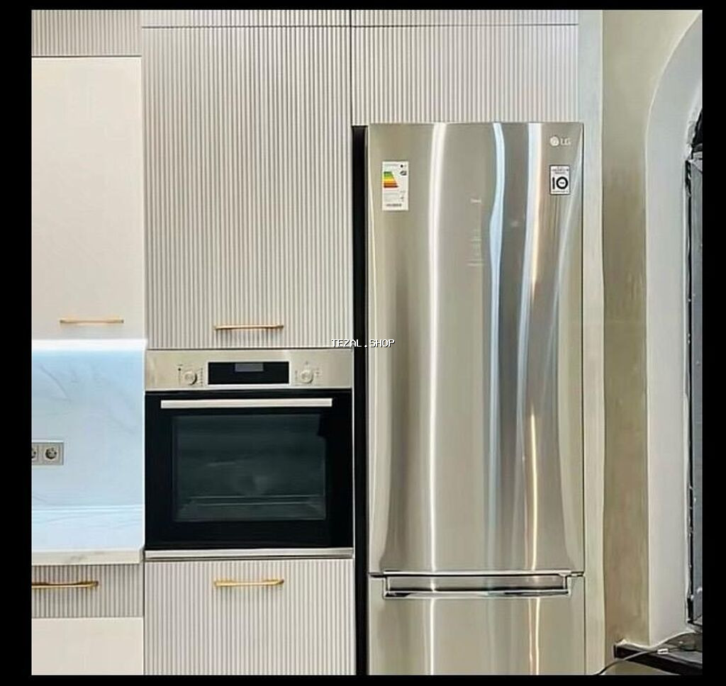 Mətbəx mebeli dəsti – müasir “L” planlaşdırma - Dizayn: ağ və açıq - şəkil 4