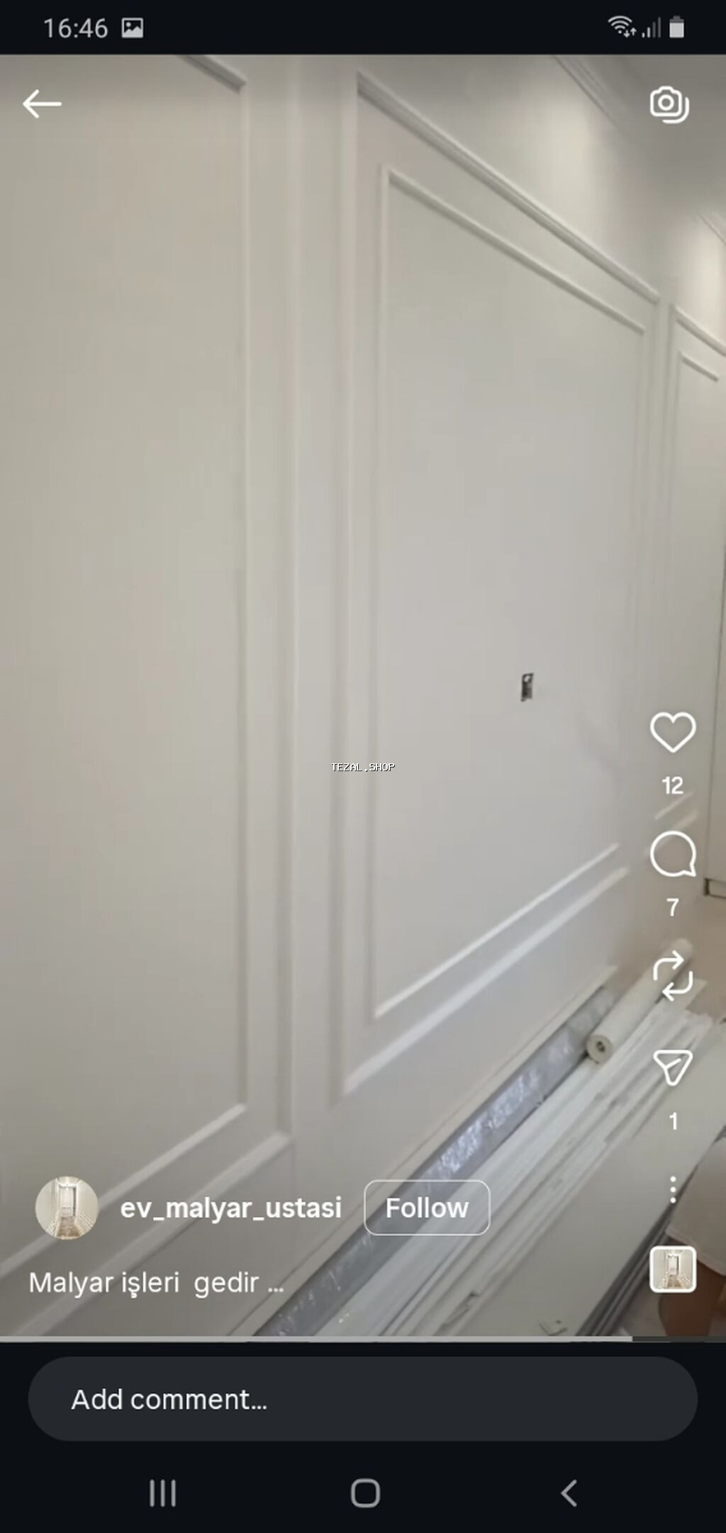 Malyar və dekorativ işlər xidməti - Divar və tavanların professional