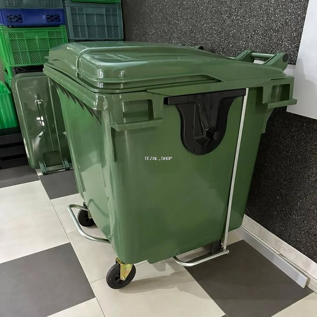 Məişət Tullantı qutuları. 20 lt den 1100 lt qeder movcuddur. Plastik - şəkil 4