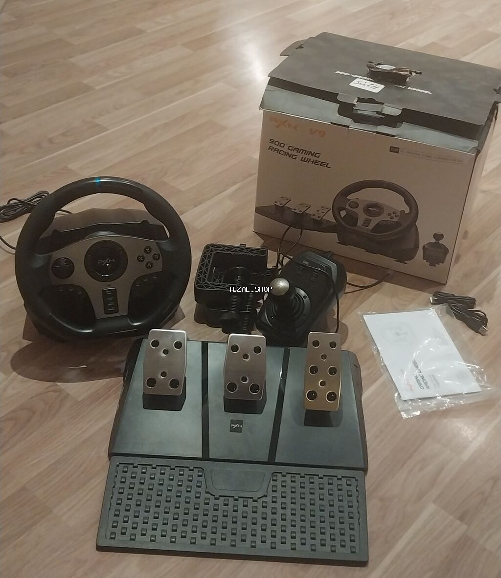 PXN V9 900° Gaming Racing Wheel dəsti Sadəcə birneçe ay işlənib başqa