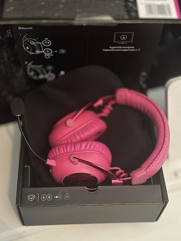 İşlənmiş Simsiz (Bluetooth) Qulaqcıqlar, Logitech, rəng - Çəhrayı - şəkil 3