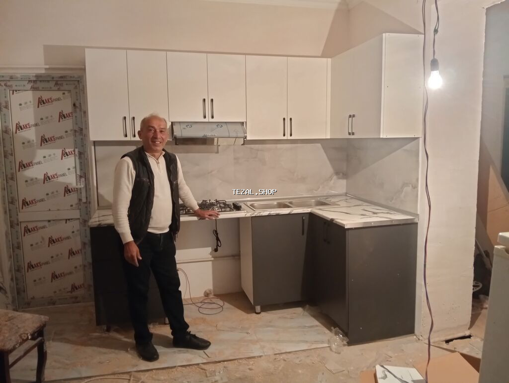 Sifarişlə mətbəx dəsti, Özü çəkən petlələr, Parlaq laminat, Kredit yoxdur, Pulsuz çatdırılma