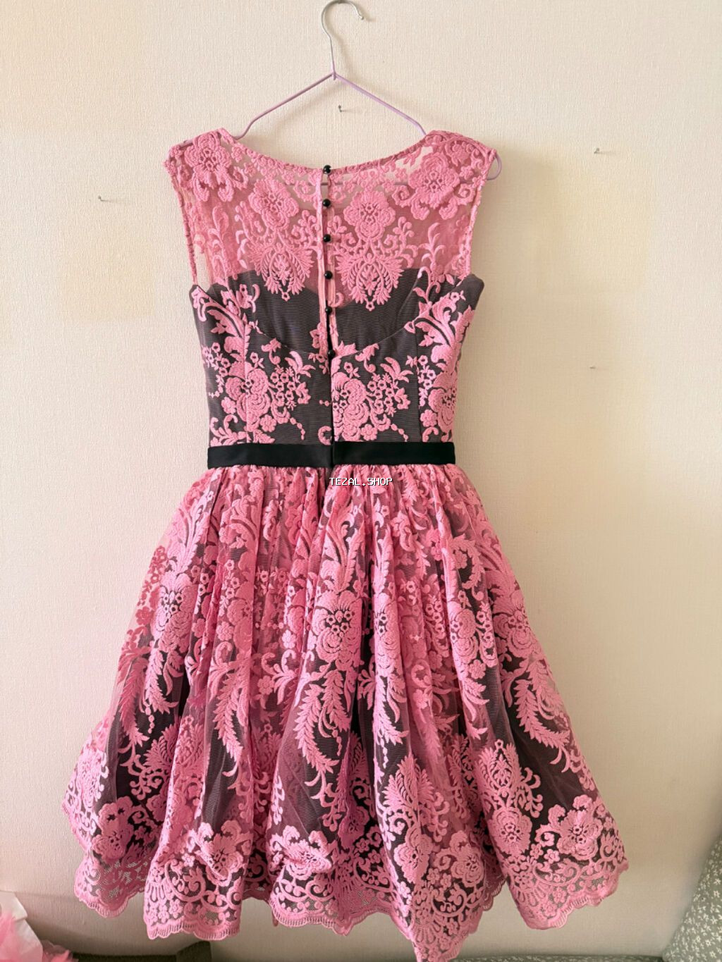 Özəl Tikilib 700 manata - Rəng: çəhrayı krujeva üst qat, tünd astar - - şəkil 5