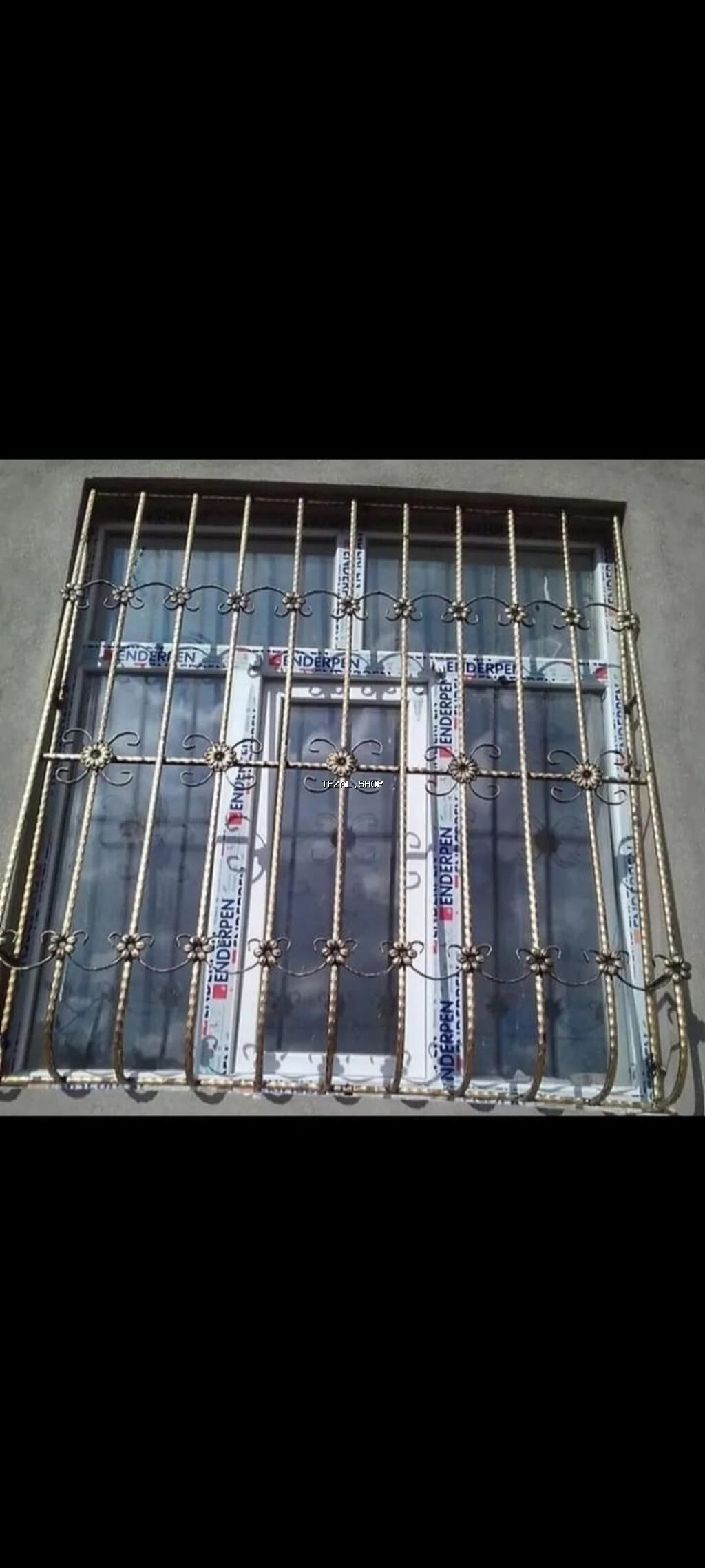 Məhsul: Pəncərə üçün dəmir barmaqlıq (resotka). - Material: bərk