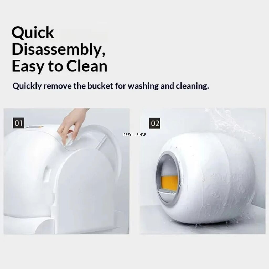 Artıq pişiyinin tualetini təmizləmək dərdi YOX! 🔹 Tam avtomatik - şəkil 2