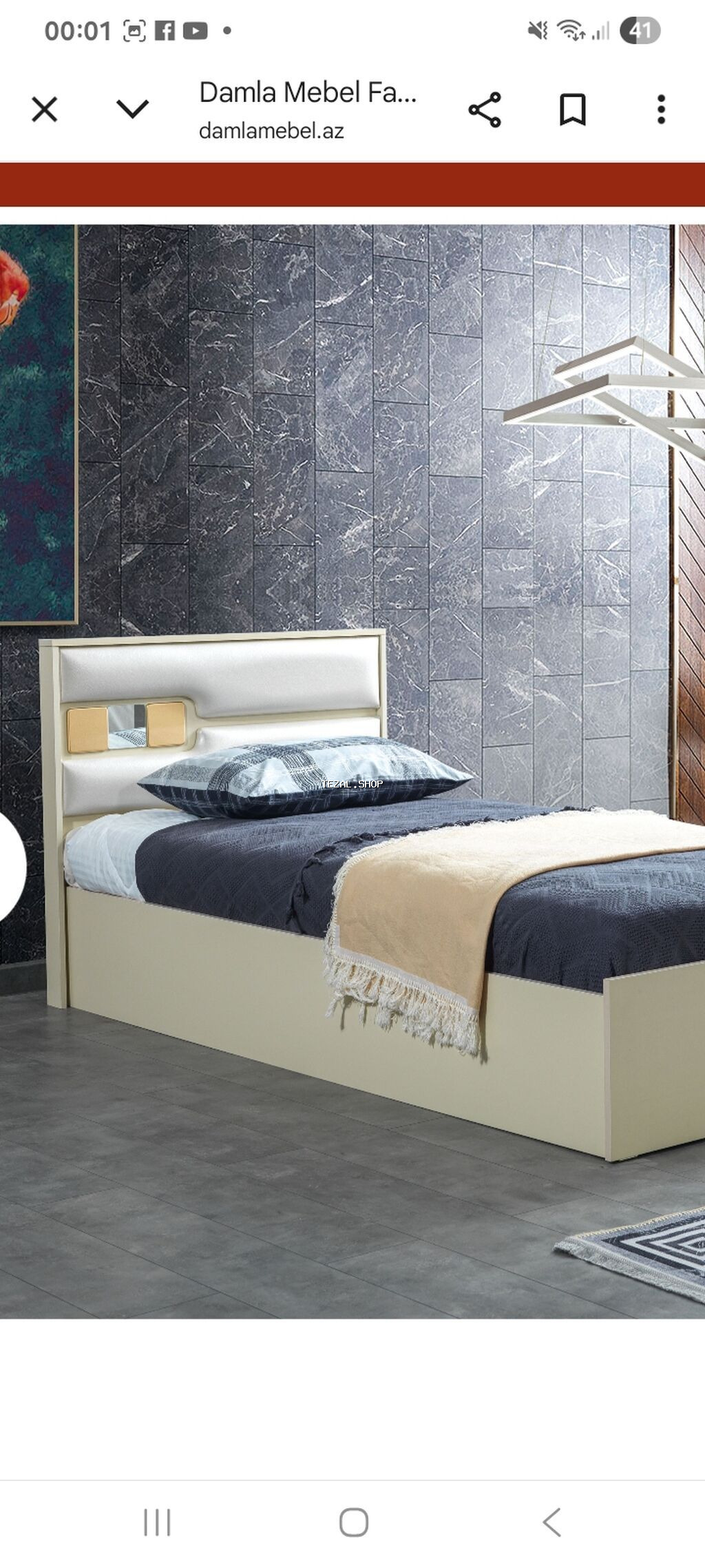 Yeni, Təknəfərlik çarpayı