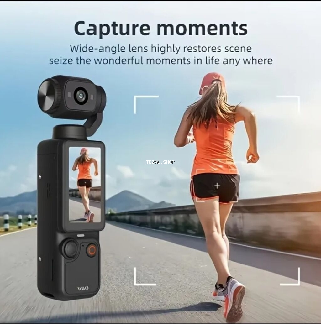 W&O 4K Pocket Camera – cib ölçülü stabilizasiya olunan video - şəkil 5