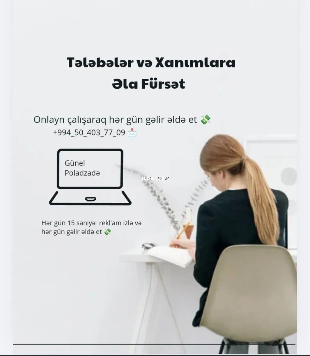 Marketoloq, 18 yaş, Təcrübəsiz, Dəyişən qrafik