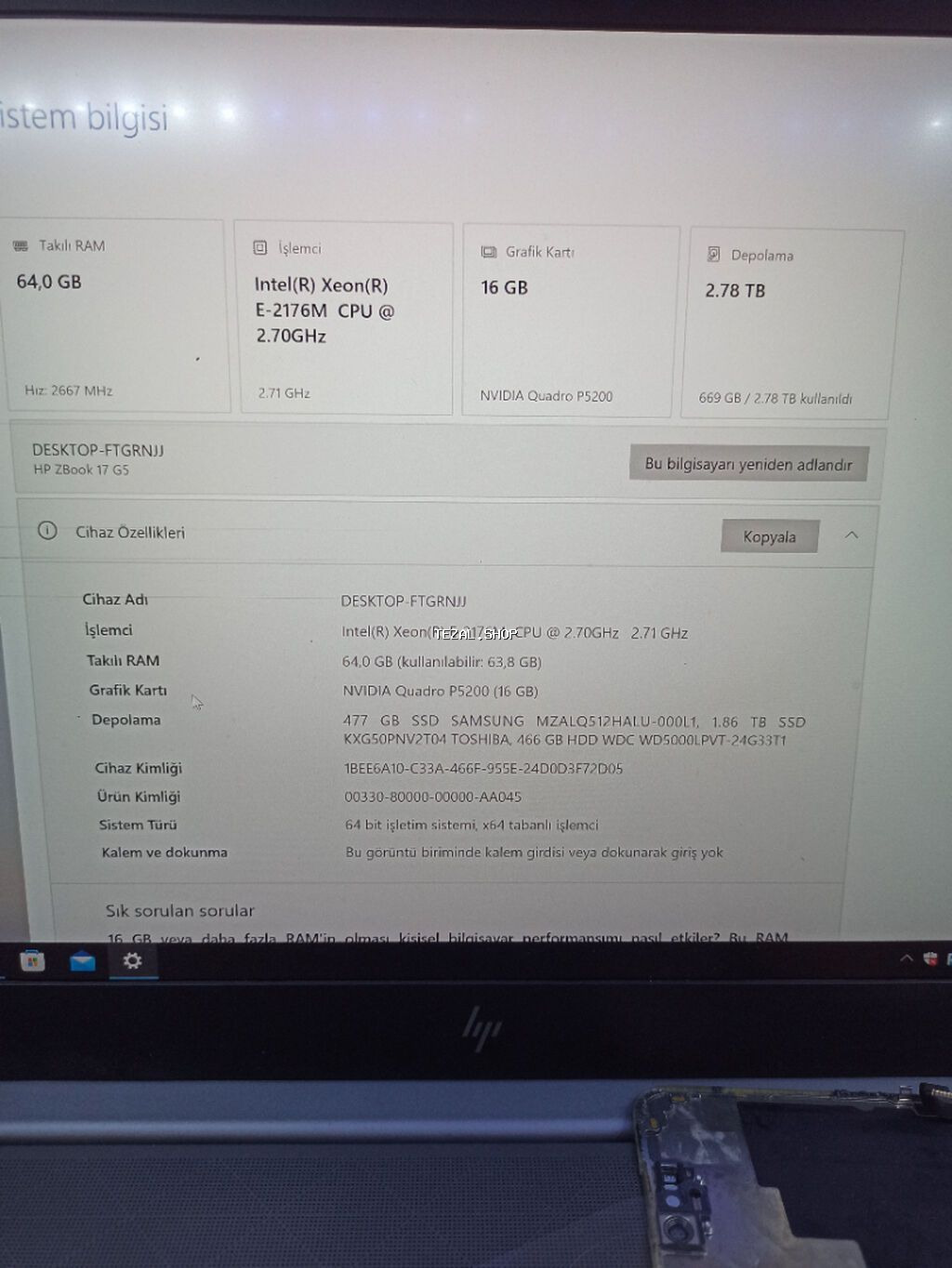 Peşəkar işlər, ağır proqramlar və oyun üçün ideal vəziyyətdə HP ZBook